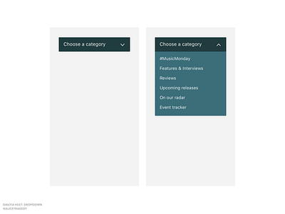 DailyUI 027: Dropdown clean interface dailyui dailyui 027 dailyui027 dropdown minimalist typography ui design
