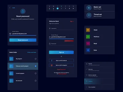 UI Cards card display inteface mobile ui ux
