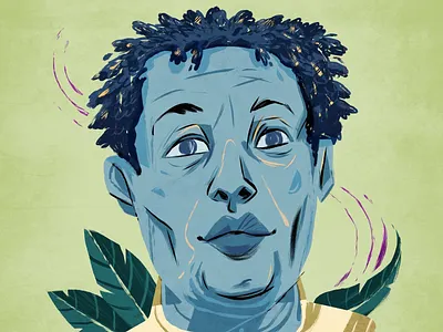 Mario Lucio cabo verde illustration music portrait portrait illustration