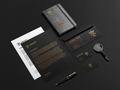 Branding For J. R. Law Group branding design illustration innovative j logo law group logodesign mockup stationery thinking