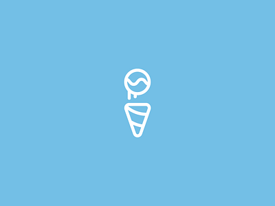 Alphabet Logo Series | I design flat icecream letter i letter logo logo minimal monoline vector
