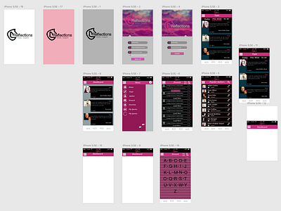 Reflections Mobile app design interaction ui ui ux design ux