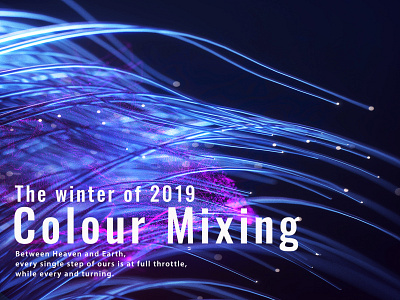 Colour Mixing c4d design 彩条 设计