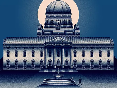 The Peaceful Palace architecture design illustration vector vector art