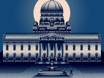 The Peaceful Palace architecture design illustration vector vector art