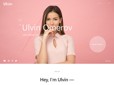 UI UX Web Design 2019 Trend Pantone Living Coral Color 2019 trend color ecommerce web landing page design pantone living coral ui ux webdesign