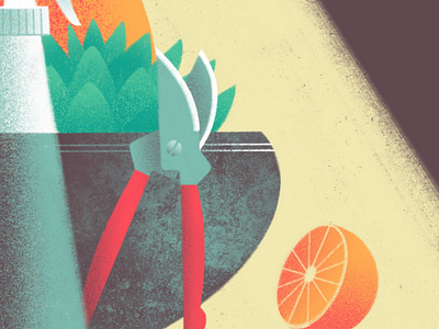 Green Thumb plant flower fruit illustrations