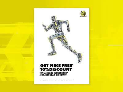 Gold's Gym offer for Nike 10 app discount emailers fitness gym marathon membership offer prize shoes winner
