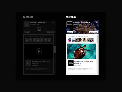 Design API Facebook api dark facebook national geographic site ui ux ux kit web wire frame