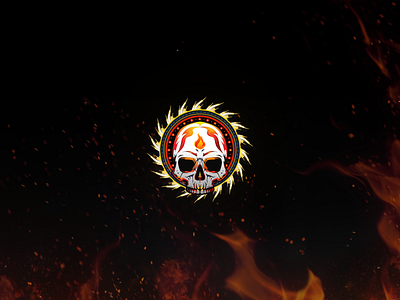 WARFRAME CLAN LOGO art clan fire illustrator logo skull vector warframe