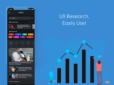 News & Reader Mobile App UI Kit - UX Research blog app mobile news app mobile reader app news app news app sketch news app ui news ui news ux reader app reader app sketch ui kit