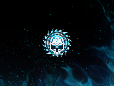 WARFRAME CLAN LOGO art clan ice illustartor illustration logo skull vector warframe