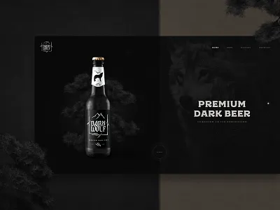 DARK WOLF beer beer website branding brewery clean dark wolf interactive kristaps reinfelds modern web web design web interfaces webdesign website