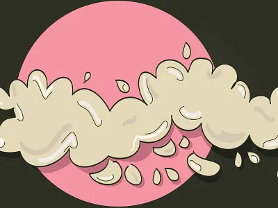 Detail No.1 "E" cloud colors concept design illustration shadows vector