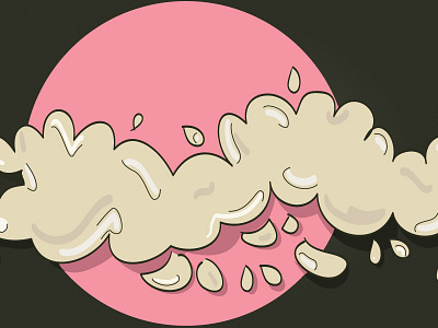 Detail No.1 "E" cloud colors concept design illustration shadows vector