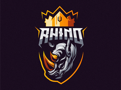 Rhino branding character designs esport esports games icon illustration logo mascot masculine vector