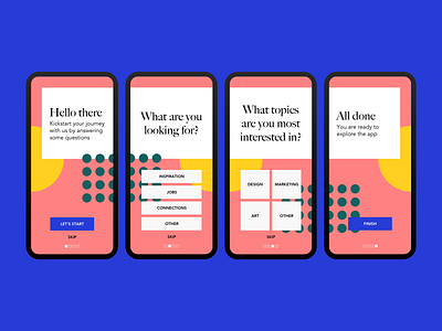 Onboarding #dailyui 023 023 dailyui mobile onboarding salmon ui