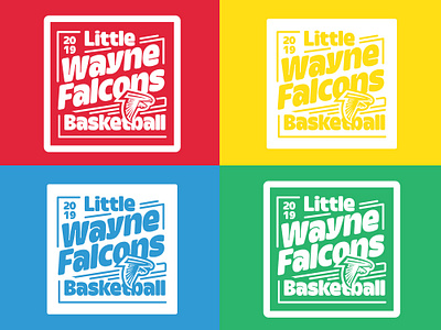 2019 Little Wayne Falcons Baskeball Shirt Design baby baskeball kids little primary school small toddler youth