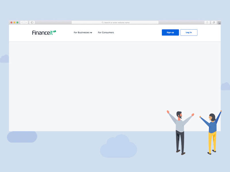 Financeit | Website Renovation Project UX UI animation design finance fintech illustration motiongraphic uidesign ux uxui web