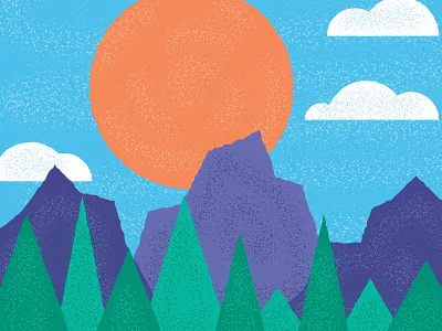 So Great illustration landscape nature vector