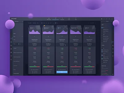 Crypto Compare design ui ux web website