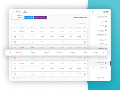 Nexfon Admin Panel admin admin dashboard admin panel administration clean dashboad design desktop minimal nav sketch