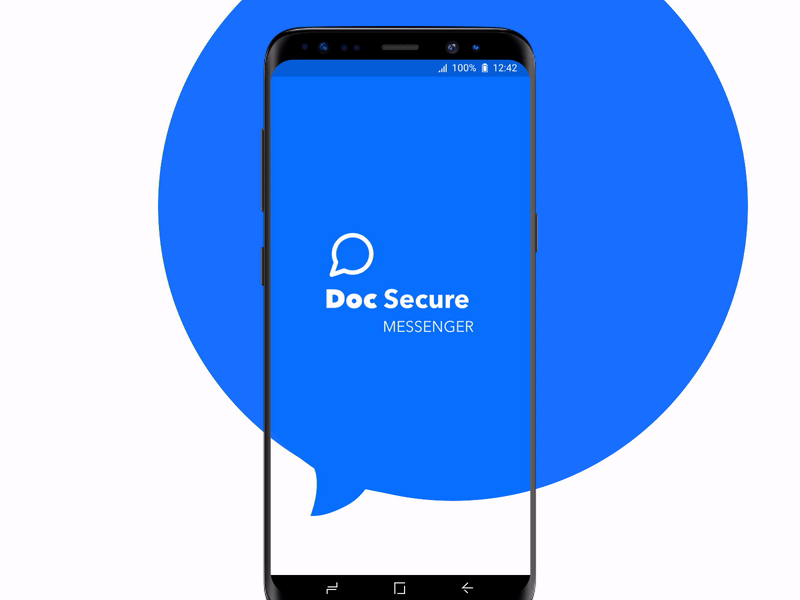 Splash screen animation android animation app appdesign application blue blue and white clean flat interface messenger mobile principle sketch splash splash screen ui uidesign white
