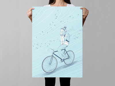 Missing Mittens | Artcrank 2019 artcrank bicycle bike biking cold commute drawing illustration illustration art minneapolis missing mitten mittens poster screen design screenprint screenprinted screenprinting winter women who bike