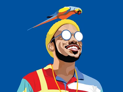 Anderson.Paak Vector Portrait YES LAWD!!!!! anderson anderson.paak design design front end back end digital art graphicdesign hip hop hiphop matt hodin design music music art music design paak portrait rap vector