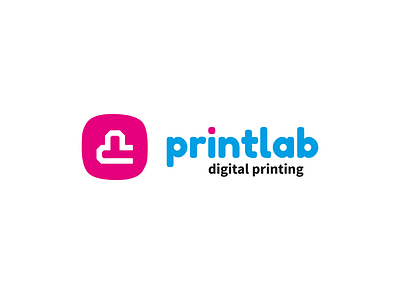 Printlab logo 2019 blue branding clear cmyk creative cyaan digital fresh kreativlab logo magenta offset offset printing press press print printing simple