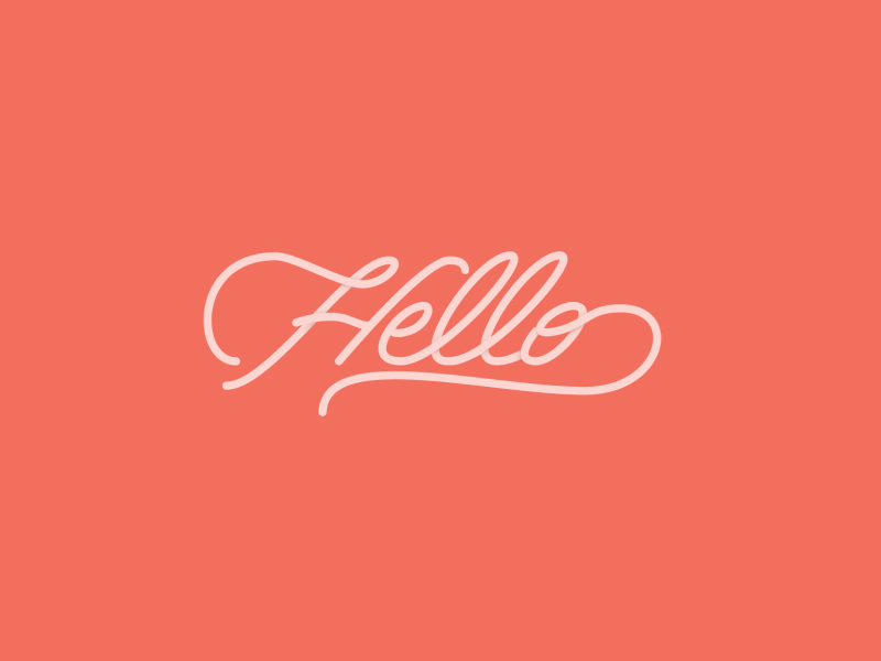 Hello after effects hand lettering illustration illustrator lettering motion art