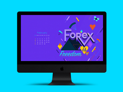 February wallpapers illustration vector