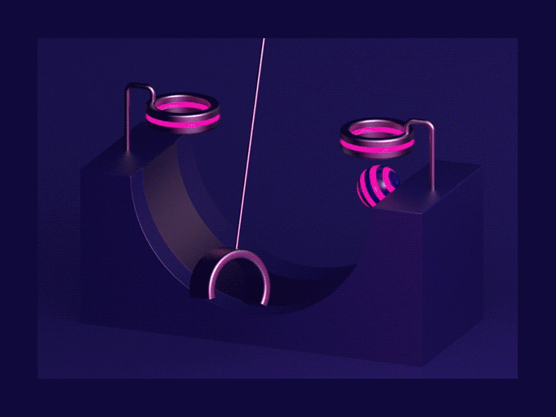 Rolling ball 3d 3d animation animation ball c4d glowing light loop motion art motiondesign render rolling satisfying