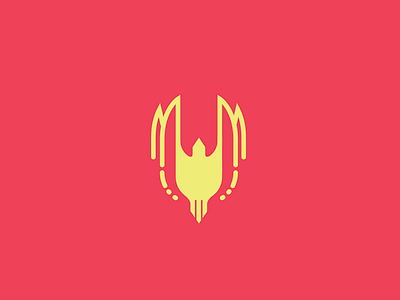 Some Winged Dead Thing bird illustration logo logo design