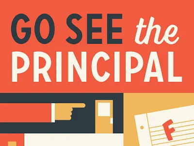 Go See The Principal book cover book cover design illustration vector art