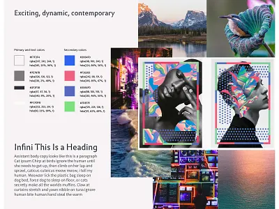Wayfinder Moodboard 2 branding color design moodboard typography ui
