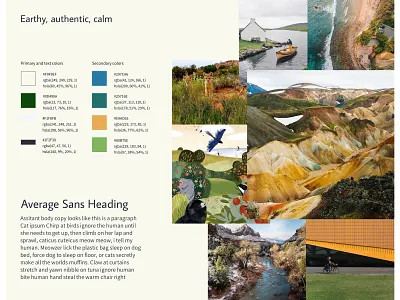 Wayfinder Moodboard 1 branding color design moodboard typography ui