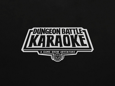 Dungeon Battle Karaoke Mark branding game gameshow lockup logo logotype mark typography