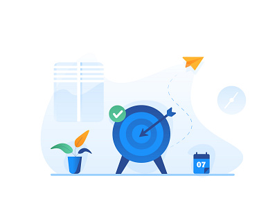 Productivity! design goods icon illustration onboarding illustration productivity ui vector webillustration