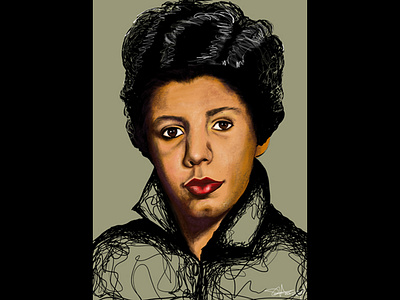 Lorraine Hansberry design design app digital art digital arts digital illustration digital illustrations drawing editorial art editorial illustration illustration illustration design illustrator portrait portrait art portrait illustration portraiture procreate sketch sketchpatch