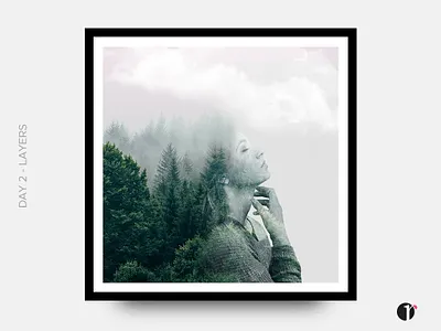 PS Daily Creative Challenge - Day 2 Layers adobe behance daily creative challenge graphic design green illustration photography photoshop