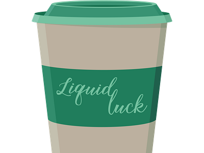 Liquid Luck adobe adobe illustrator barista cocoa coffee coffee shop design digital drink food hot chocolate hot drink illustration illustrator liquid luck paper cup tea to go cup vector