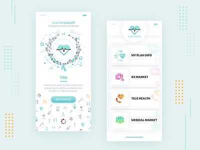 Loading Screen for Health Wallet Mobile App app app design category app design design app design uiux doctor app homage home screen hospital login mobile design onboarding