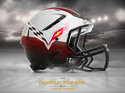 Corvette Helmet Super Bowl aerodynamic automotive bowl carbon cars chevrolet corvette design fiber carbon helmet logo racing red red and white sports stingray super bowl