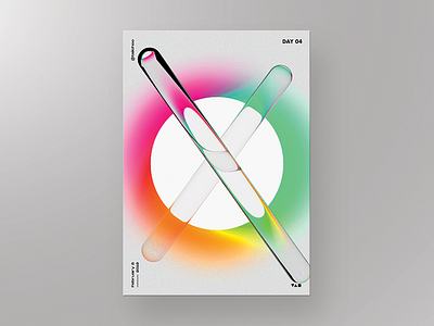 Daily poster 04 - XO daily daily art design gradient gradient color graphic illustration poster typography xo