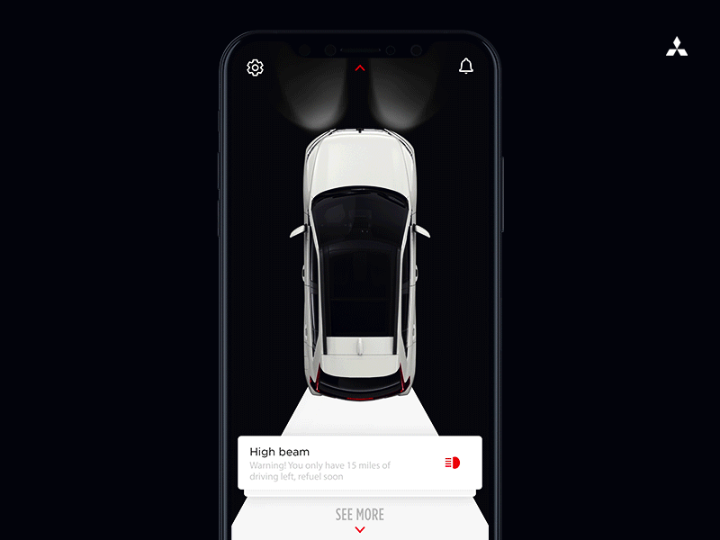 Car health report UI 3d aep ai animation automotive car car app control dashboard design gui health illustration ios logo motion simple ui ux vehicle