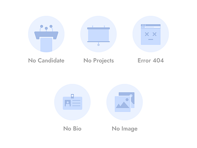 Empty States Icons — Şehrim İçin Yap 404 bio candidate empty error icon id image picture presentation project state