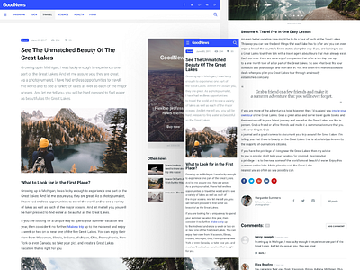 GoodNews - Responsive Template for News Websites adaptive design article article design article page clean comment magazine mobile modern news responsive template themeforest