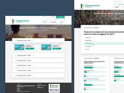 Osservatorio Findomestic | Desktop app credit card design finance green material design progressbar ui ux