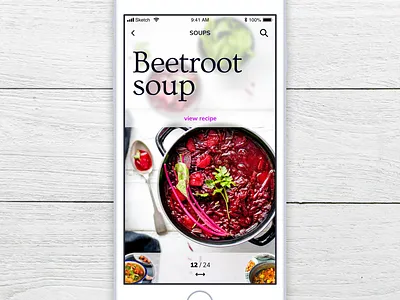 Daily UI 085 - Pagination 085 app daily 100 challenge daily challenge daily ui dailyui food app ios mobile mobile app pagination sketch ui ui challenge ui interface